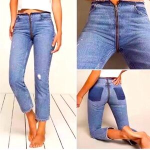 Reformation zipper jeans